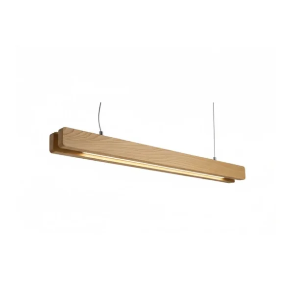 LAMP-MM-01-1 Diseño minimalista de lámpara suspendida en encino natural