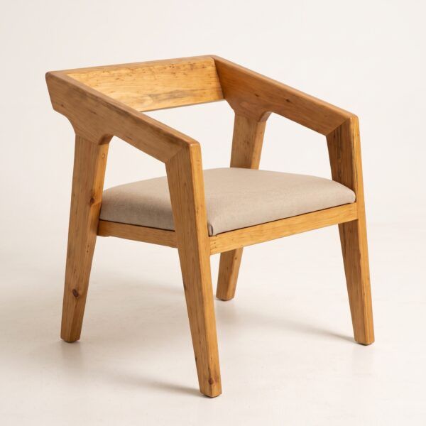 Silla hank tapizada asiento